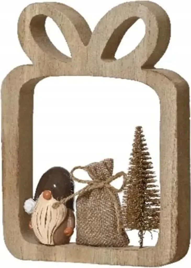 Holztischfigur Weihnachtswichtel – 16,5 cm