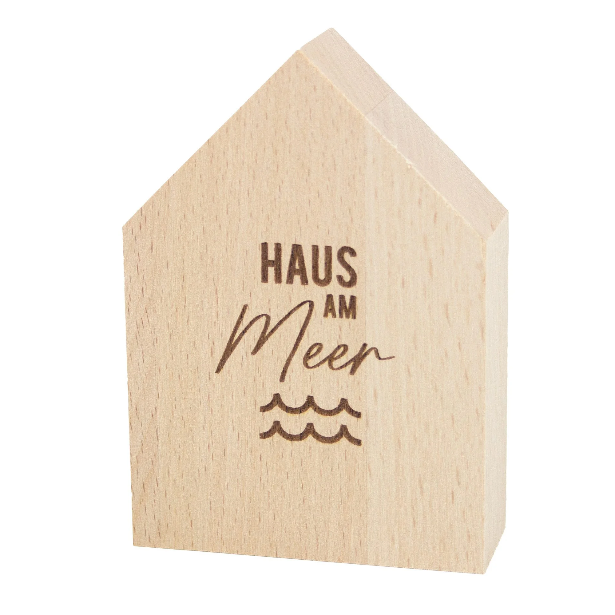Deko-Holzhäuschen „Haus am Meer“ – aus nachhaltigem Buchenholz