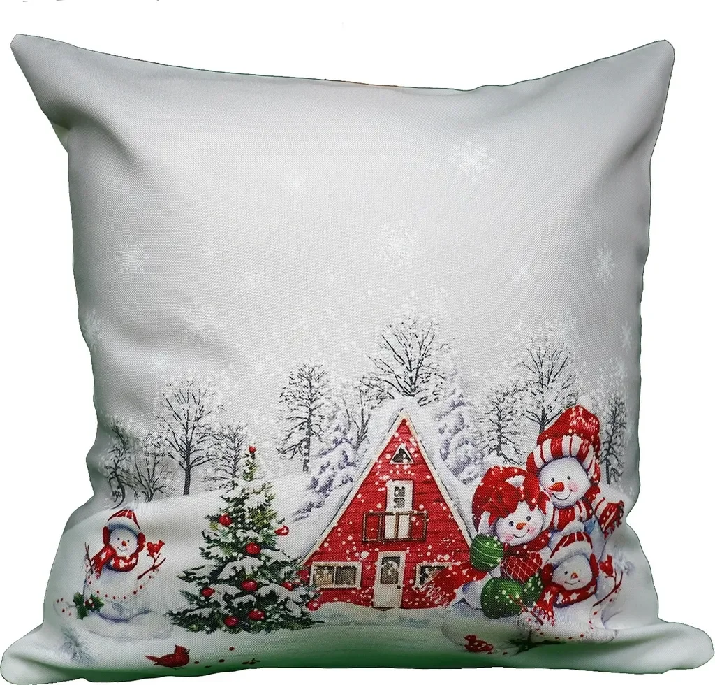 Kissenhülle "Schneemannfamilie"