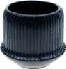 Keramik-Blumentopf mit Rillen – dekorativer Übertopf, 8,5 cm Höhe