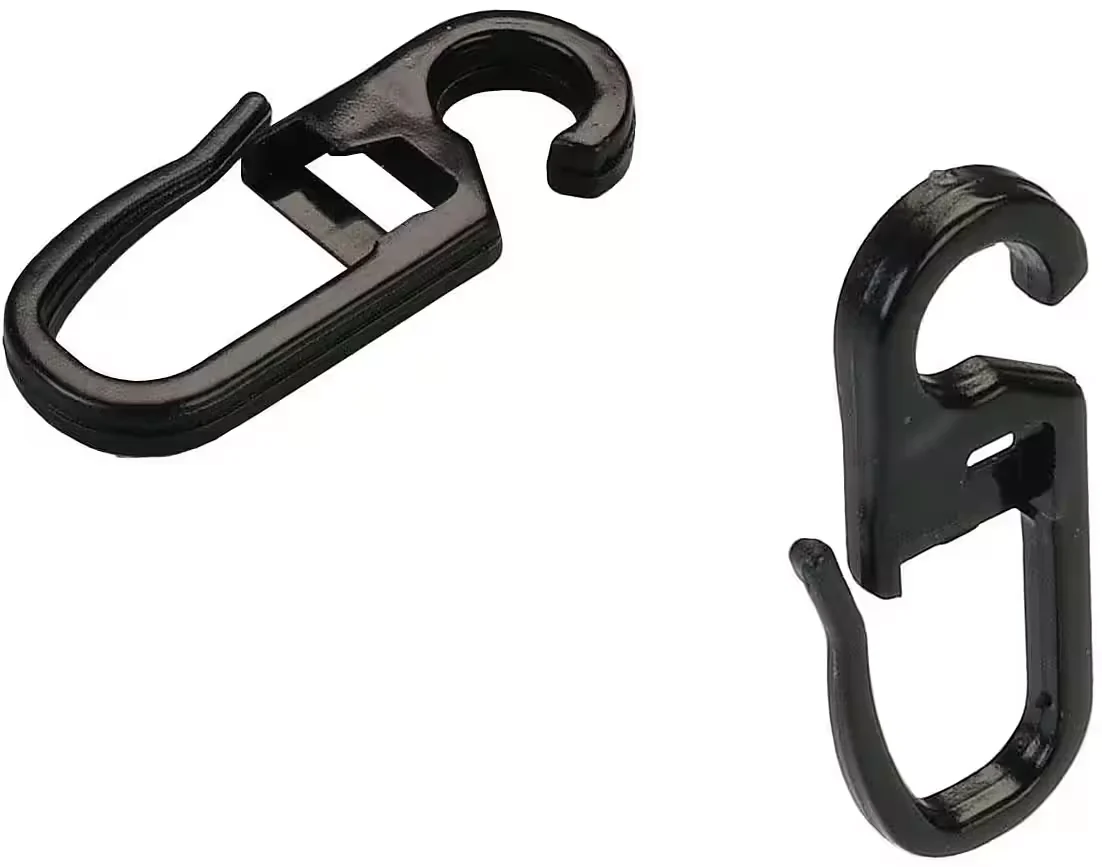 Faltenclips / Faltenlegehaken – 8er Set, Schwarz