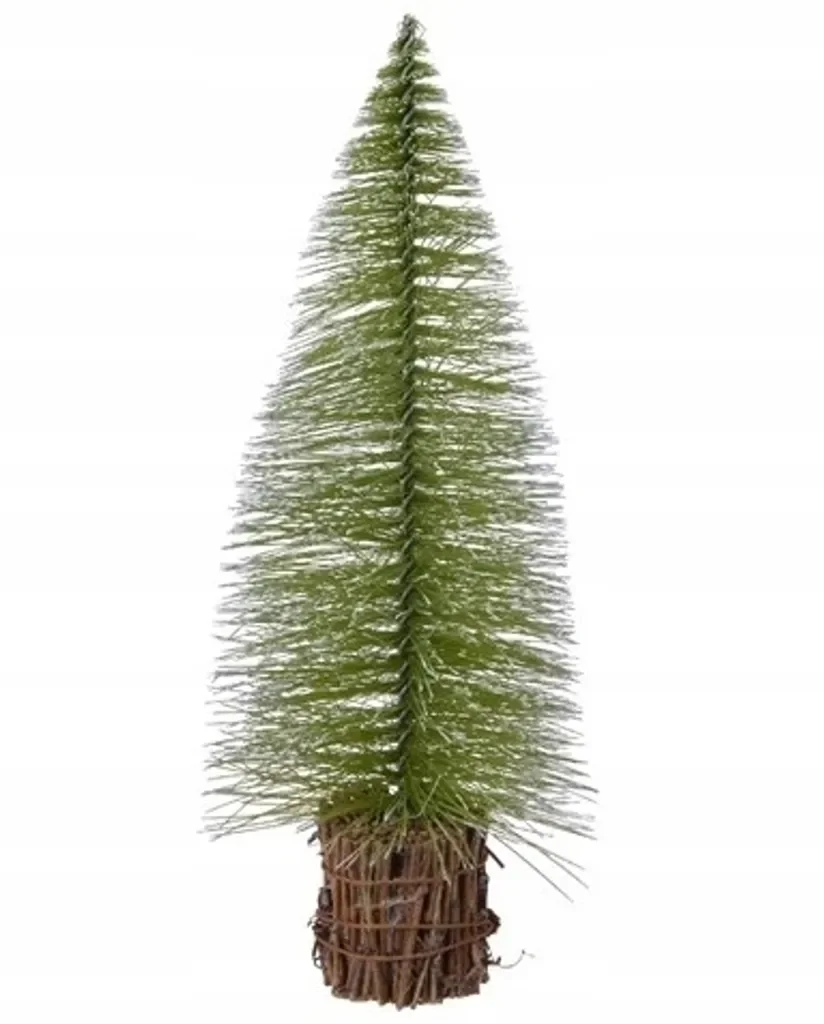 Deko-Weihnachtsbaum – 28 cm Höhe, kompakte Tischdekoration mit Holztopf